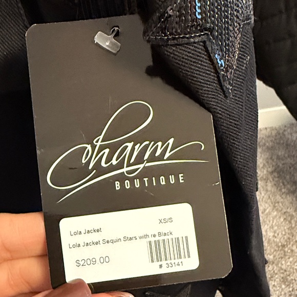 ❤️🖤NWT PARKA NYC Black Star women’s jackets - Picture 2 of 8